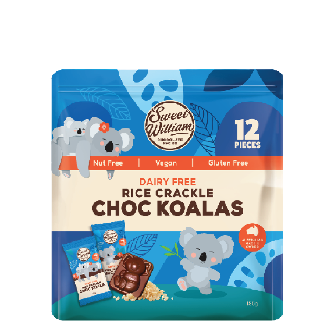 Sweet William 180g Rice Crackle Choc Koala Minibar Multipack