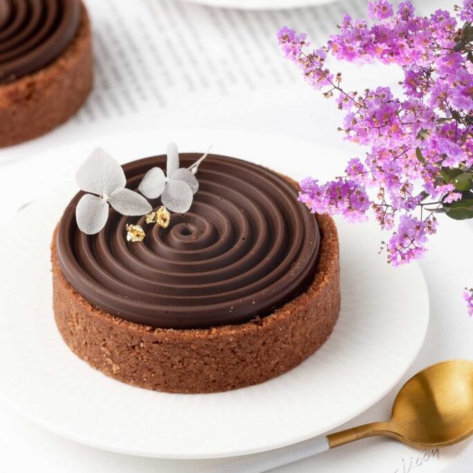 Vegan Triple Chocolate Tart